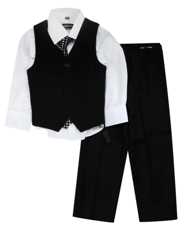 Boys Pant Shirt Vest Set 4 - 10