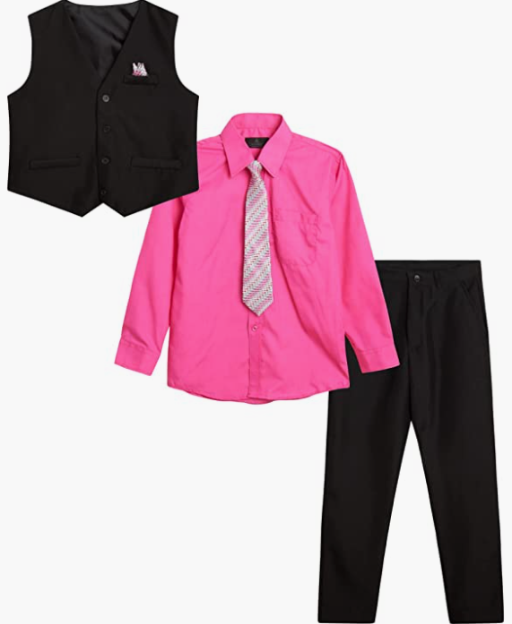 Boys Pant Shirt Vest Set 4 - 10