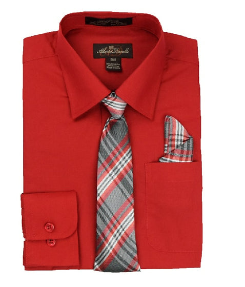 Boys Dress Shirts with Tie 8 - 18