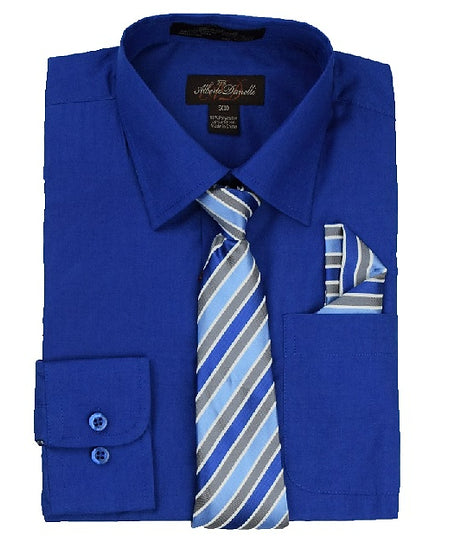 Boys Dress Shirts with Tie 8 - 18