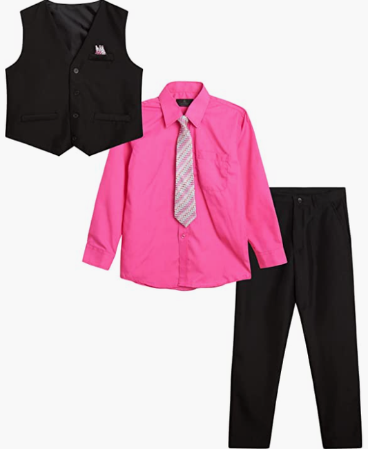 Boys Pant Shirt Vest Set 4 - 10