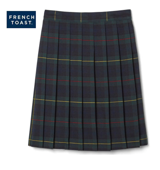 French Toast Green Plaid Skirt